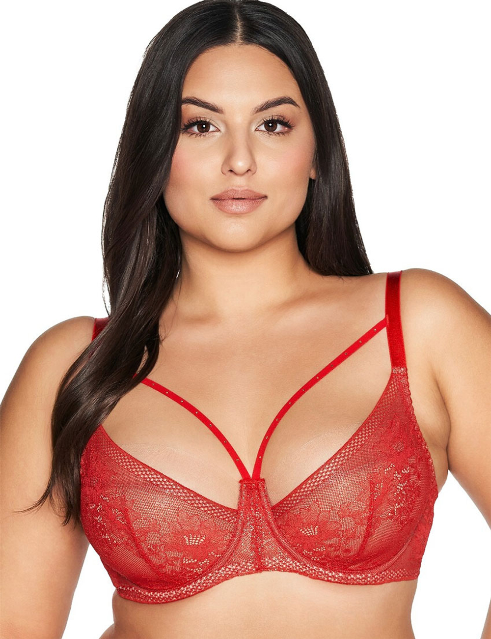 Бюстгальтер полумягкий Ava CROWN 2127 PU Red