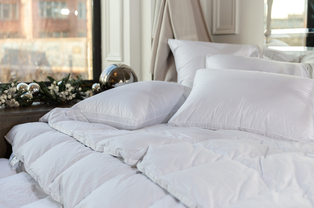 Подушка трехкамерная 3D упругая с бортиком 68х68 German Grass White Familie Down