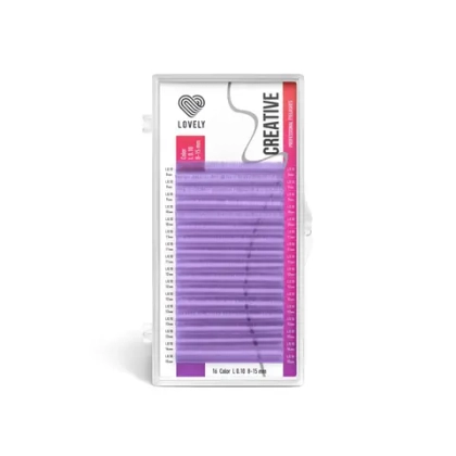 Ресницы лиловые Lovely Creative - 16 линий - MIX