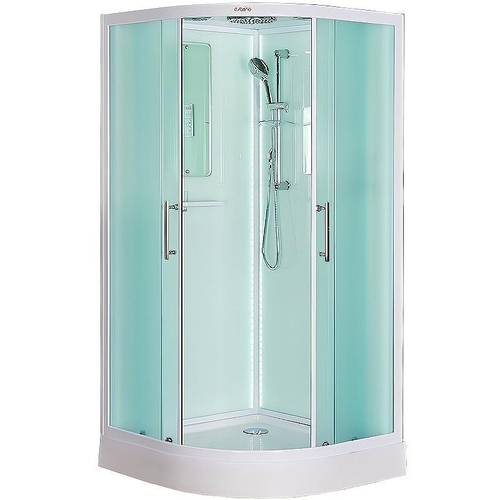 Душевая кабина Esbano (Эсбано) ES-L110CR, с низким поддоном, с электрикой и LED освещением, 110х110х210