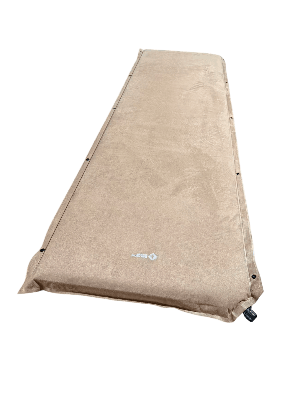 Самонадувающийся туристический коврик Crusoe Camp M7 (198x63x7 см), микрозамша, с кнопками