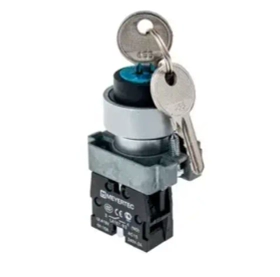 Переключатель с ключом, черный, 2 полож., 1NO, фикс., 1 выемки, мет. MTB2-BGZ112 арт.: 58194