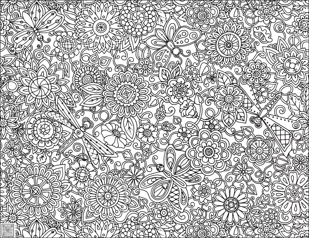 Цифровое панно ID Wall Раскраска "Бабочки и стрекозы"