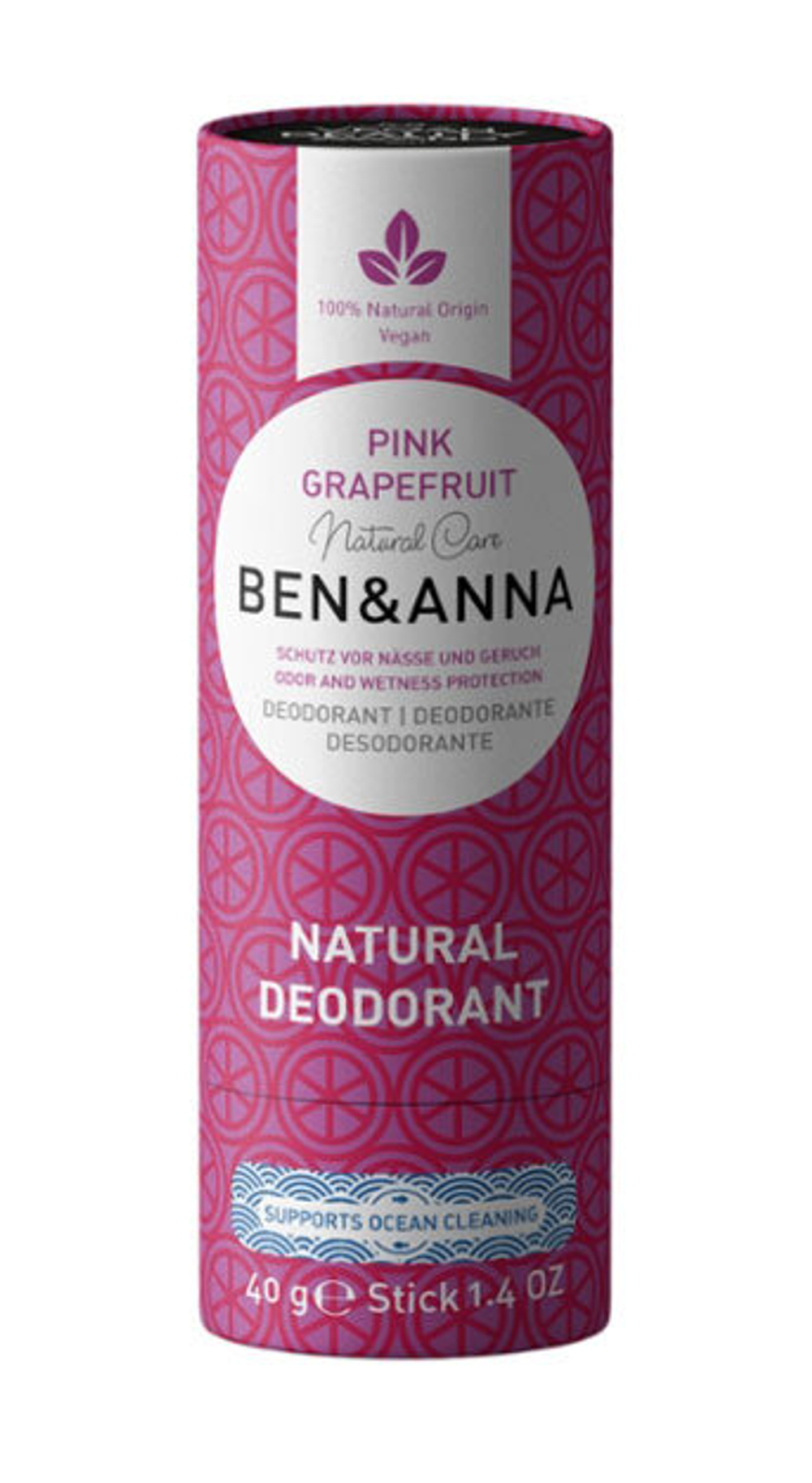 Дезодорант-стик Ben & Anna «Розовый грейпфрут»