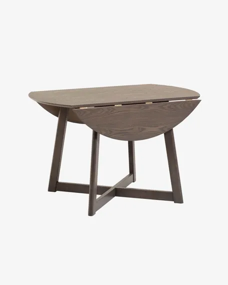 Стол раскладной Maryse Ø120-70 см, темный