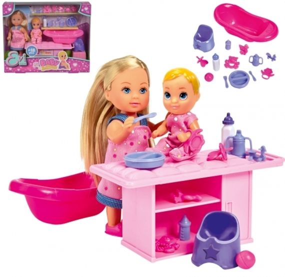 Kukla  Steffi в платье с пайетками