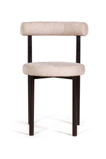 Стул Biggi, шенилл Puffy beige / опоры черные