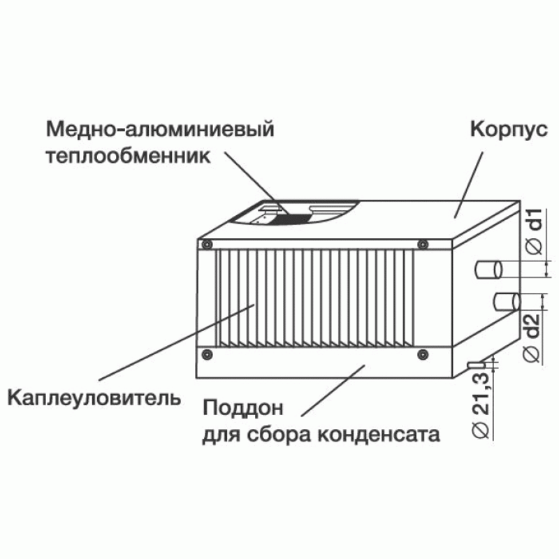 Фреоновый охладитель WHR-R 1000x500-3