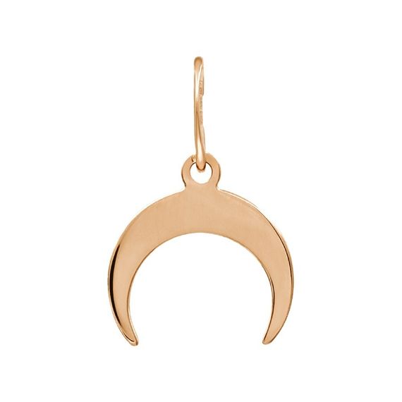 Лунница подвеска из золота, вид спереди