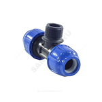 Тройник компрессионный ПЭ Дн 25х1/2"х25 НР Ру16 RTP (РосТурПласт) 11618