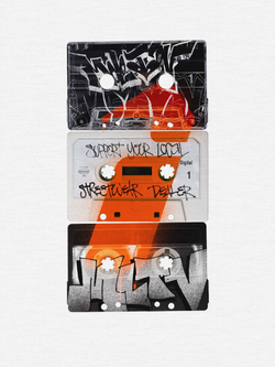 Футболка MLTV Base Cassettes White