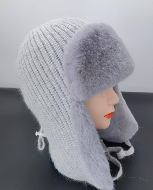 Женская шапка-ушанка