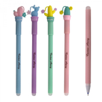 Ручка гелевая пиши-стирай Alingar, "Кактус. Nature", 0,5 мм, синяя, фигурный колпачок, круглый, цветной, пластиковый корпус, картонная упаковка