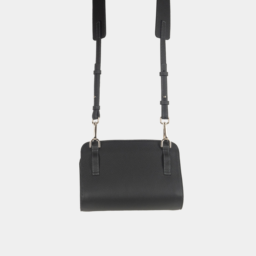 Сумка-трансформер Elodie из кожи теленка, черного цвета