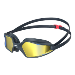 Очки для плав. SPEEDO Hydropulse Mirror, 8-12267D646, ЗЕРКАЛЬНЫЕ линзы, черная оправа