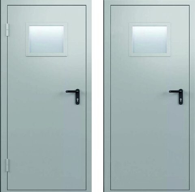 Двери противопожарные с остеклением
