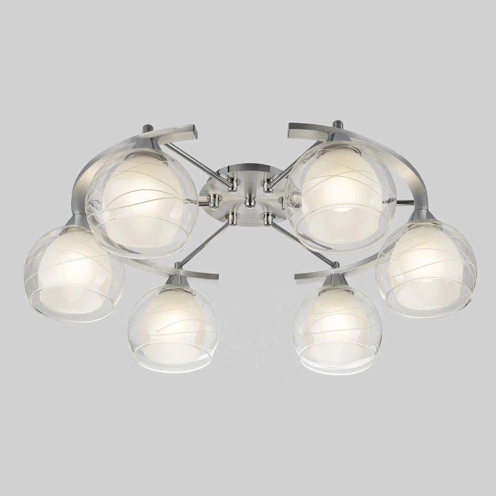 Citilux Буги CL157162 Люстра потолочная Алюминий Хром