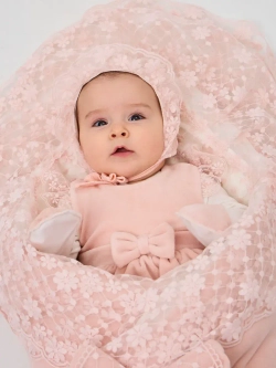 Конверт на выписку с переноской новорождённому зимний