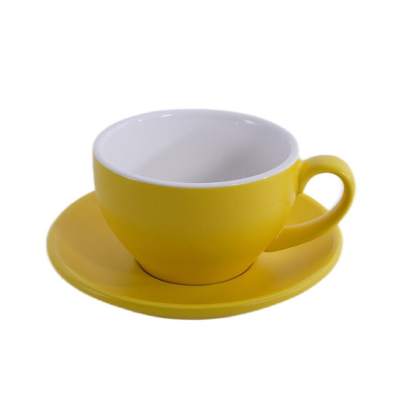 Чайная пара 250 мл желтая матовая Barista (Бариста) P.L. Proff Cuisine [6]