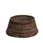 Корзина под елку, цельная, коричневая, ротанг