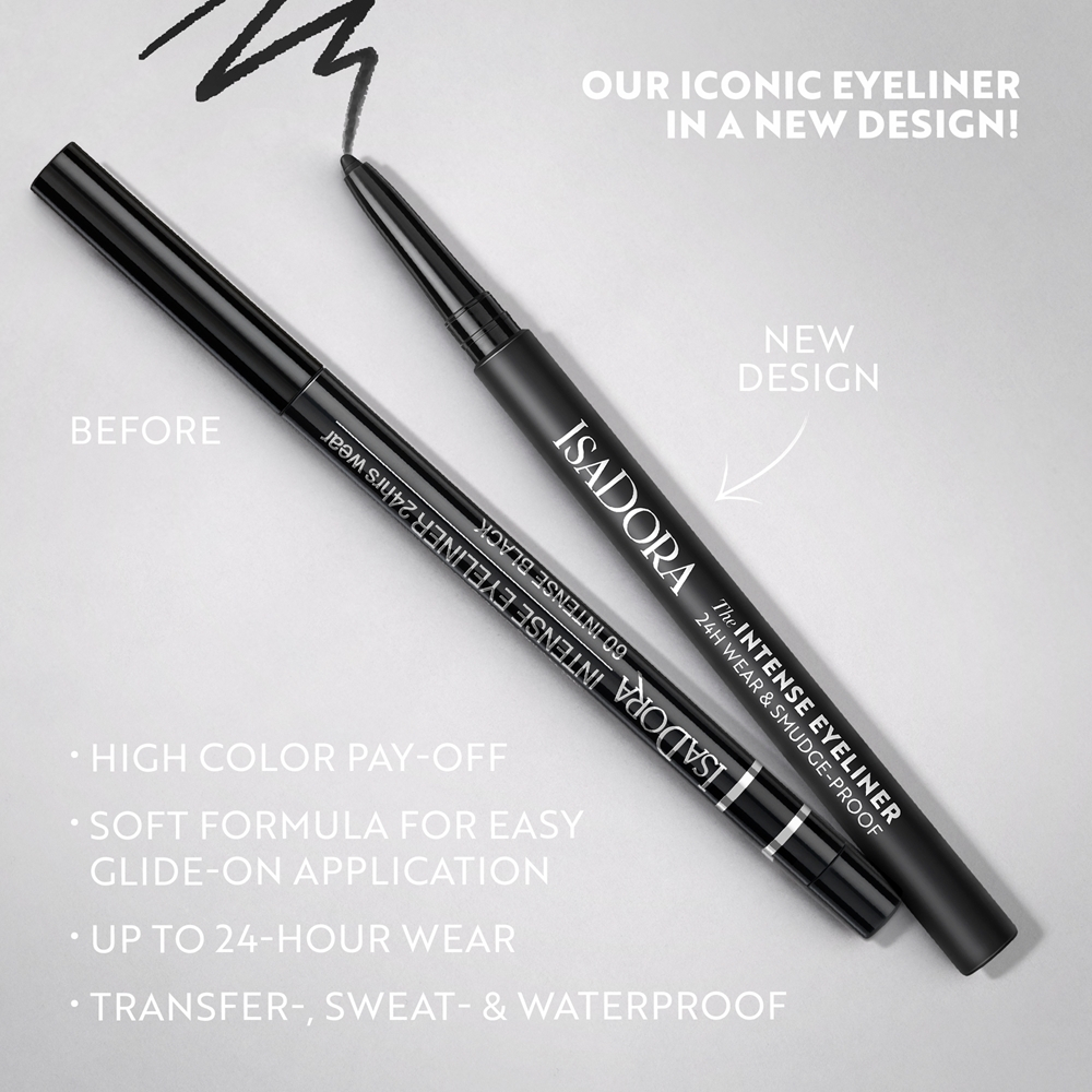 IsaDora The Intense Eyeliner - Долговечный водостойкий карандаш для глаз, 0,35 g