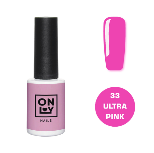 Гель-лак OnlyNails Ultra Pink №33, 10мл