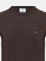 Джемпер муж. AERONAUTICA 1388 бежево-коричневый база