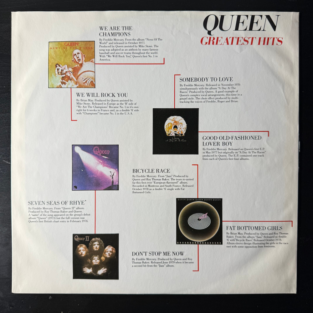 Queen - Greatest Hits (Европа 1981г.)