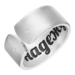 Кольцо из серебра/Частичное чернение