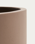 Кашпо Aiguablava из коричневого цемента, диаметр 52 см