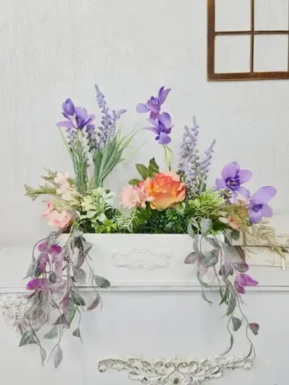 Искусственные цветы для декора в кашпо