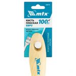 83074 Кисть плоская "Евро" 4", искусственная щетина 100мм, деревянная ручка  MTX