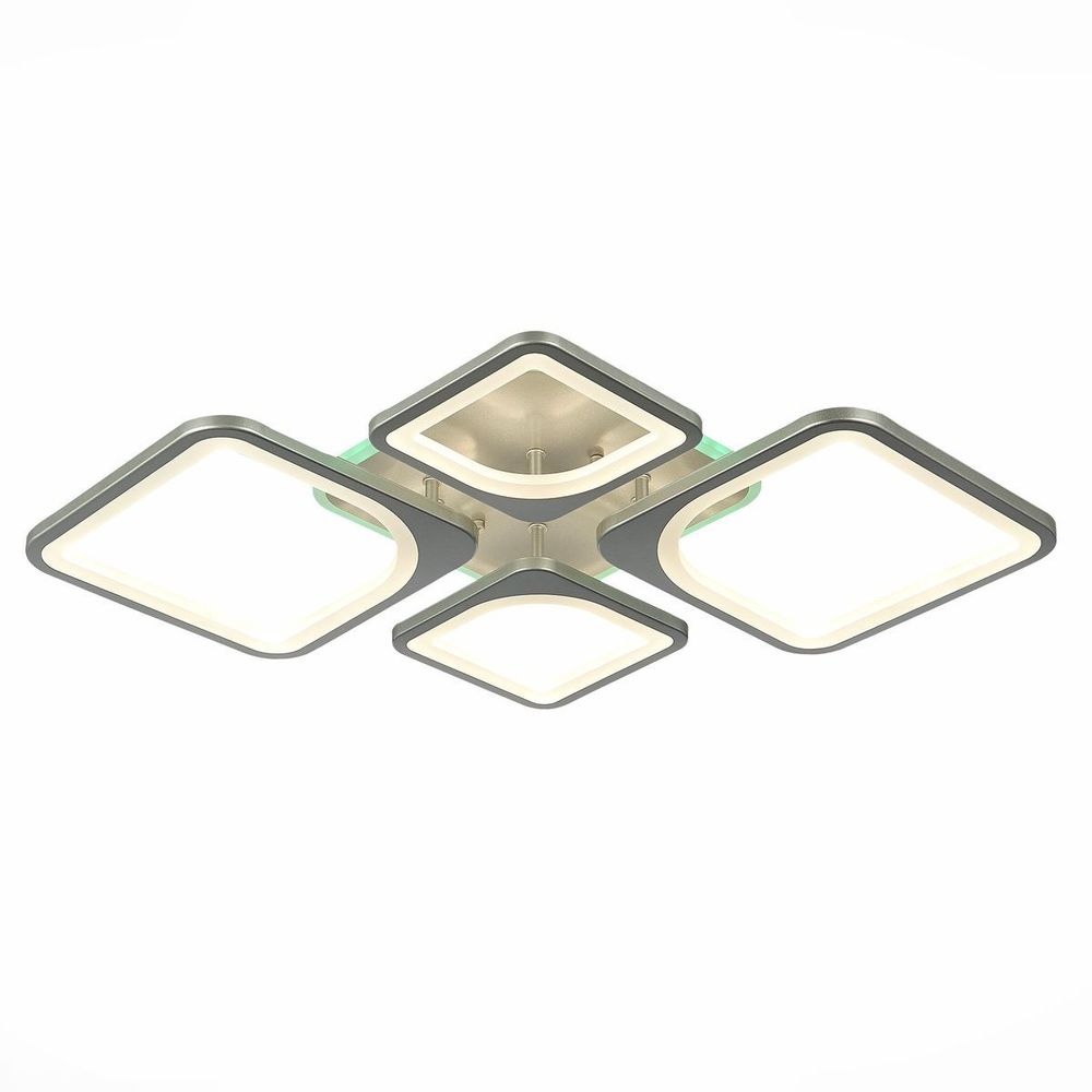 *SLE500392-04RGB Светильник потолочный Серебристый/Белый LED 1*112W RGB 8W 3000-6000K