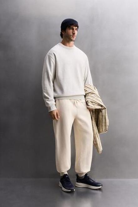 ZARA ТОЛСТОВКА ДЛЯ ТРЕНИРОВОК С КРУГЛЫМ ВЫРЕЗОМ, СЕРЫЙ МЕЛАНЖ