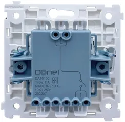 Donel R98 механизм выключателя В1 (простого), 10 A 250 В~, серия DA
