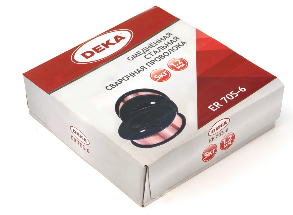 Проволока омедненная DEKA ER70S-6 1мм 5 кг