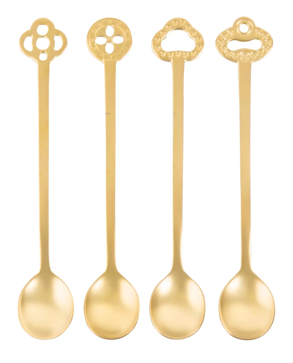 Sambonet - Набор из 4 ложек Oriental Party Antique Gold / артикул   52649G01  / GTIN 8014808113567