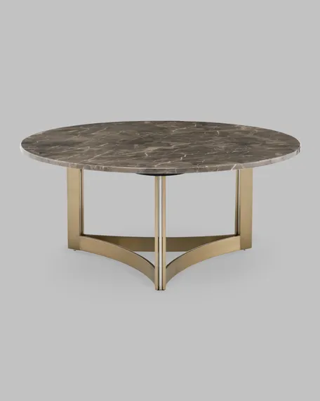 Журнальный столик Кассия 90*90 см темная керамика