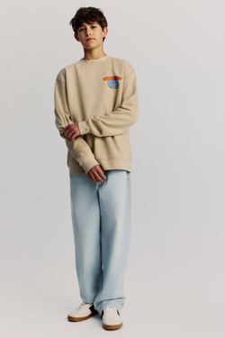 H&M Толстовка с принтом, бежевый