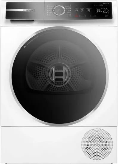 Сушильная машина Bosch Serie 8 WQB245A0BY белый, с английской панелью управления