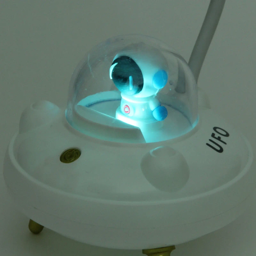 Настольная лампа «Sweet - Полёт в космос» LED 10,8*10,8*21,5 см, USB 3.7v 3w, Белый