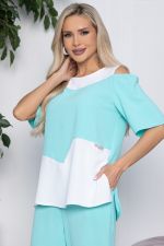 Костюм Аурика (белый/мята) К10671 LT Collection