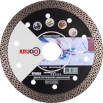 Диск алмазный Турбо ТF по керамике KRUGO 125x1,4x22,23x10mm, RTF05A