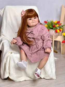 Кукла Реборн мягконабивная 65см в пакете (FA-805)