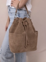 сумка через плечо маленькая натуральная замша