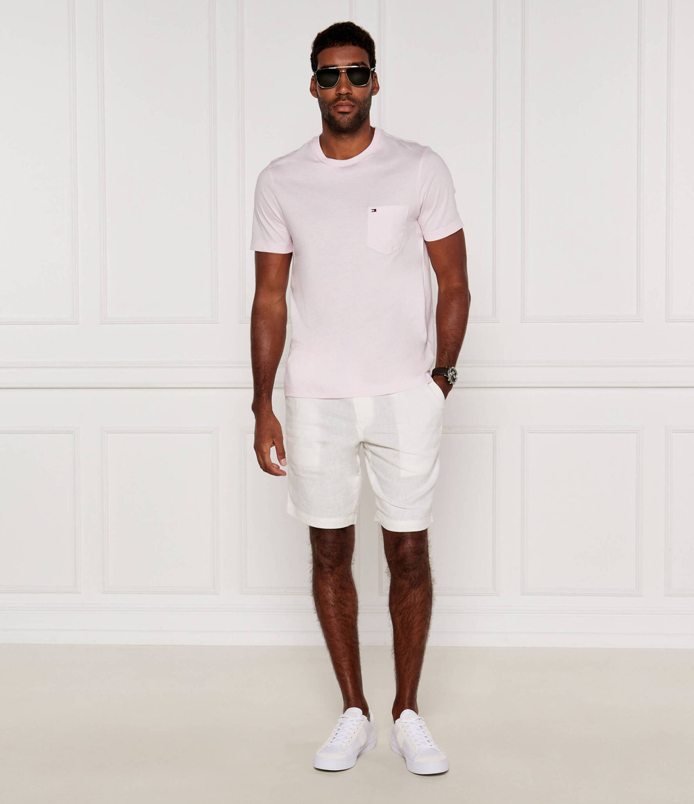 Футболка Tommy Hilfiger - пудро-розовый(MW0MW37283)