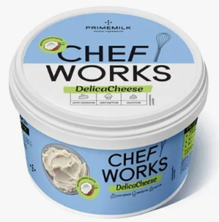 Сыр мягкий сливочный крем-чиз CHEF WORKS 40%, 0,8кг