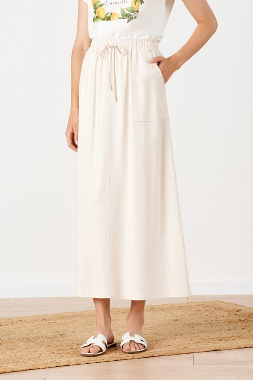 4871 Юбка женская (кремовый меланж)