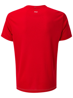 Футболка для мальчика теннисная Fila T-Shirt Steve Boys - white/fila red