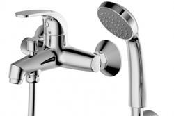 Смеситель для ванны с коротким изливом с аксессуарами Bravat Fit